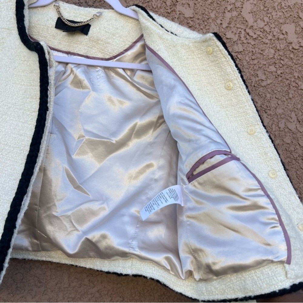 J. Crew Cream and Black Louisa Lady Jacket - Picture 7 of 15